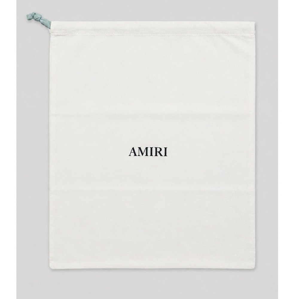 Amiri‎ White Cotton Logo Drawstring Dust Bag Storage Accessory 18x15 Large